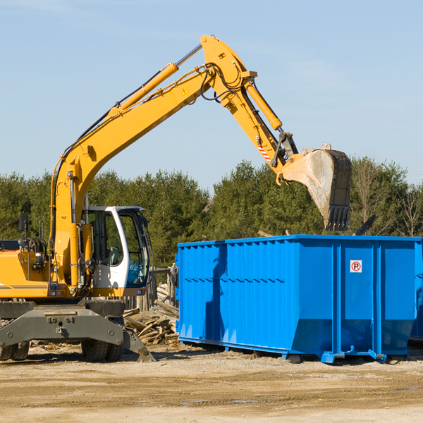 are there any restrictions on where a residential dumpster can be placed in New Albany Ohio